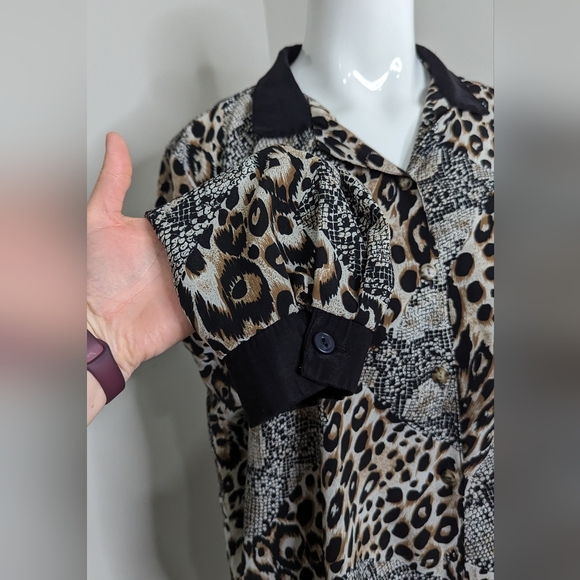 Career Elements Plus Size Vintage Blouse - Picture 4 of 8